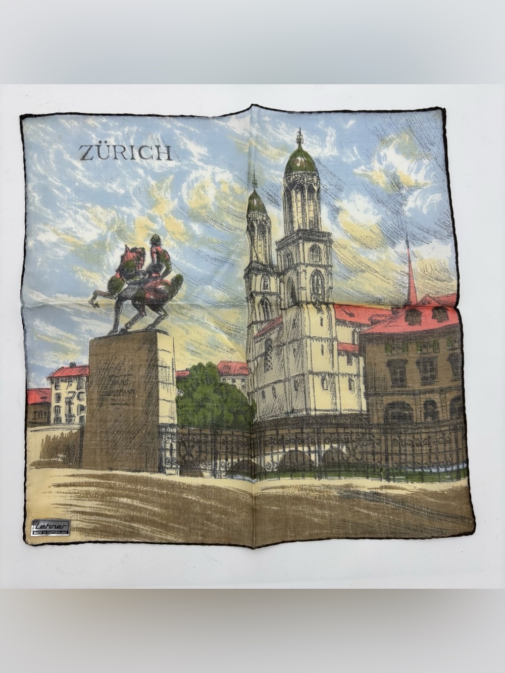 Vintage 60s Switzerland Lehner Handkerchiefs - Picture 2 of 11